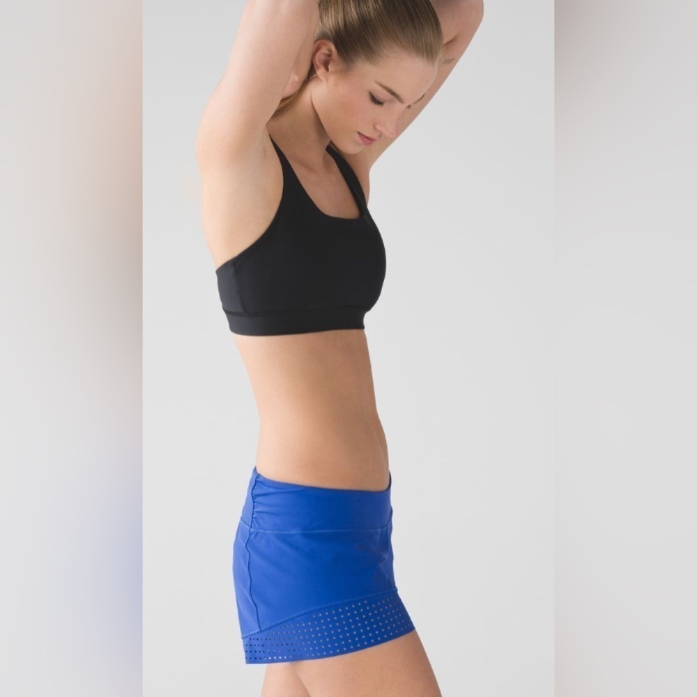 Lululemon Stride To Tide size 4 Running Short in Harbor Blue UPF 50+ - Picture 4 of 7